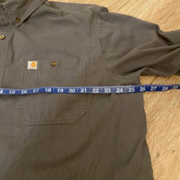 Carhartt Relaxed Fit Midweight Canvas Long Sleeve Shirt - Picture 5 of 6